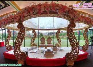 Modern Peacock Style Hindu Wedding Mandap