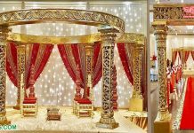 Royal Golden Carved Queen Wedding Mandap