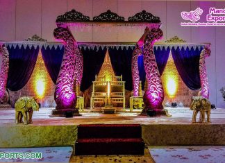 Traditional Indian Mayuri Wedding Mandap Traditional Indian Mayuri Wedding Mandap