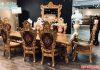 Victorian 8 Seater Solid Wood Dining Table Set