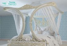 Antique Pearl White Canopy Queen Size Bed Antique Pearl White Canopy Queen Size Bed
