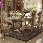 European Solid Wood Hand Carved Dining Furniture