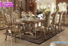 European Solid Wood Hand Carved Dining Furniture European Solid Wood Hand Carved Dining Furniture