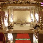 Fancy Wedding LED Lighted Crystal Mandap