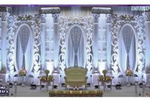 French Style Wedding White Stage Decoration