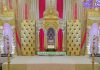 Golden Wedding Theme Ceremony Stage Decoration