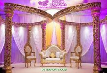Gorgeous Golden Wedding Decorative Mandap Gorgeous Golden Wedding Decorative Mandap