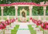 Gujarati Garden Theme Wooden Wedding Mandap Gujarati Garden Theme Wooden Wedding Mandap