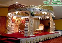 Imperial Indian Wedding Decor Glittering Mandap