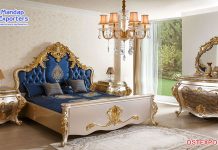 Italian Luxury Style Baroque Bedroom Furniture
