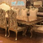 Luxurious Royal Gold Dining Table Set