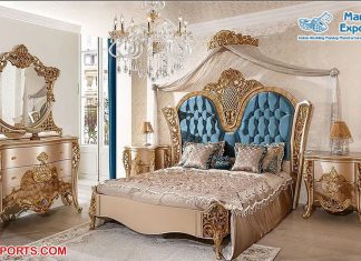 Luxury Antique Gold Carved Bedroom Furniture Set Luxury Antique Gold Carved Bedroom Furniture Set