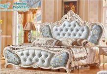 Most Popular Ivory White Romantic Bed Most Popular Ivory White Romantic Bed