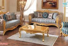 Royal Style Designer Wood Living Room Sofa Set Royal Style Designer Wood Living Room Sofa Set