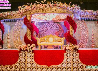 South Indian Fusion Wedding Mandap Decor