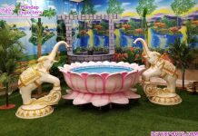 Srilankan Wedding Haldi Ceremony Puberty Decoration