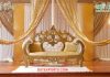 Unique Crown Style Wedding Stage Love Seat