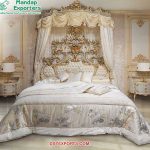 Classical Teak Wood Baroque Queen Bed