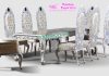 Luxury White Polished Designer Dining Furniture Luxury White Polished Designer Dining Furniture
