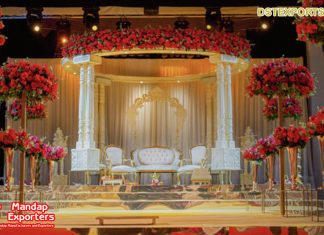 Trending White Themed Asian Wedding Mandap