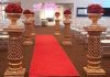 Wedding FRP Columns For Walkway Decoration