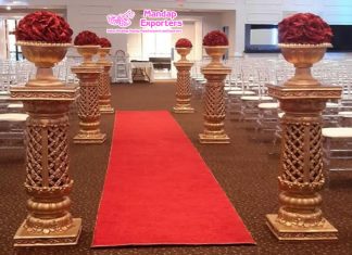 Wedding FRP Columns For Walkway Decoration