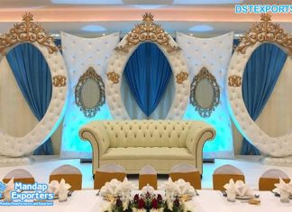 Amazing Indian Engagement Stage Leather Panels