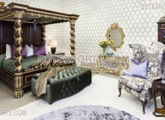 Antique Canopy Four Poster Bed & Furniture Set Antique Canopy Four Poster Bed & Furniture Set