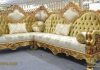 Antique Carving L Shape Corner Sofa Antique Carving L Shape Corner Sofa