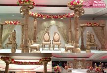 Asian Wedding Anaya Wooden Mandap London Asian Wedding Anaya Wooden Mandap London