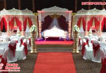Bollywood Style Indian Wedding Mandap Stage
