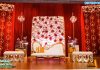 Candle Lit Stage Backdrop for Reception