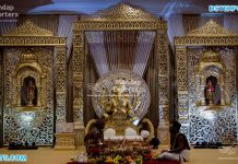 Ganesha Wedding Stage in Traditional Style