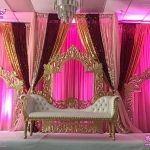 Golden Mehrab Fiber Frames For Wedding Decor