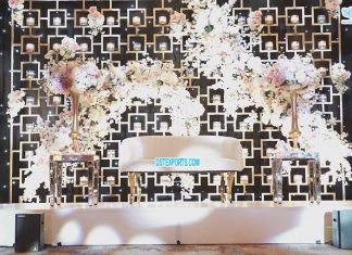 Gorgeous Wedding Stage Candle Wall Gorgeous Wedding Stage Candle Wall