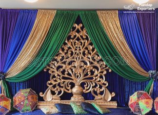 Indoor Mehndi Event Decoration Panel