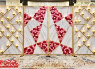 Modern Wedding Candle Decor Backdrop Walls Modern Wedding Candle Decor Backdrop Walls