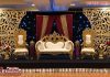 Muslim Wedding Decor Beautiful Gold Stage