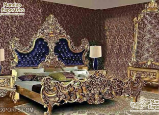 Rich Look Teak Wood Bedroom Furniture Set Rich Look Teak Wood Bedroom Furniture Set
