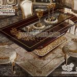 Royal Antique Dining Table And Chairs Set