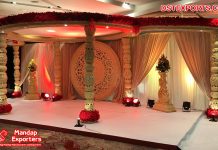 Sri Lankan Wedding Manavarai Decoration Mandap