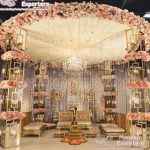 Dazzling Metallic Candle Lit Wedding Mandap