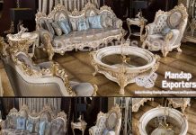 European Baroque Style Living Room Furniture European Baroque Style Living Room Furniture