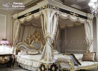 European Style Four Poster Bedroom Set European Style Four Poster Bedroom Set