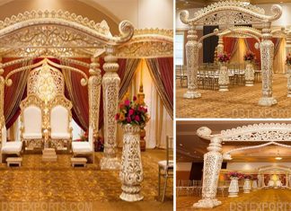 Grand Maharaja Style Wedding Mandap Chicago Grand Maharaja Style Wedding Mandap Chicago