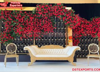 Grand Wedding Stage Candle Backdrop Walls Grand Wedding Stage Candle Backdrop Walls
