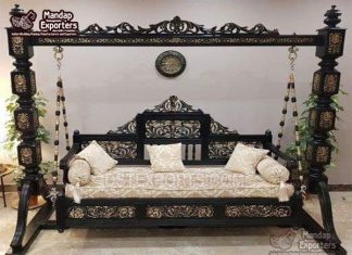 Handmade Teak Wooden Jhula For Indoor Handmade Teak Wooden Jhula For Indoor