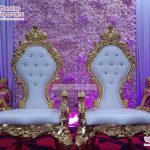 Latest Baroque Style High Back Wedding Chairs