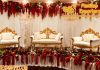 Luxury Gold Finish Wedding Stage Sofa Set