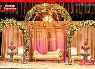 Modern Cage Style Contemporary Wedding Stage Modern Cage Style Contemporary Wedding Stage